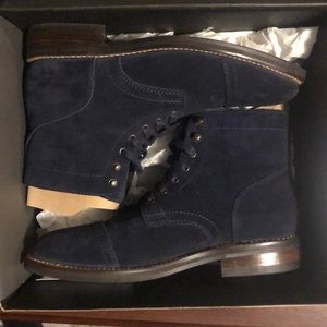 Thursday Boots C.O. Midnight Suede Captain Boots